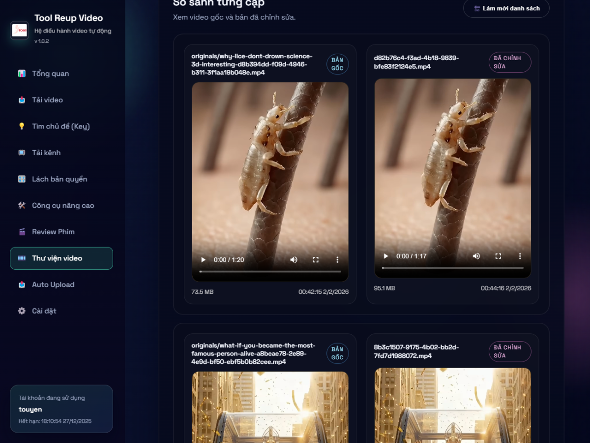 Tools Reup Video Đa Nền Tảng (1 tháng) - Ảnh 8