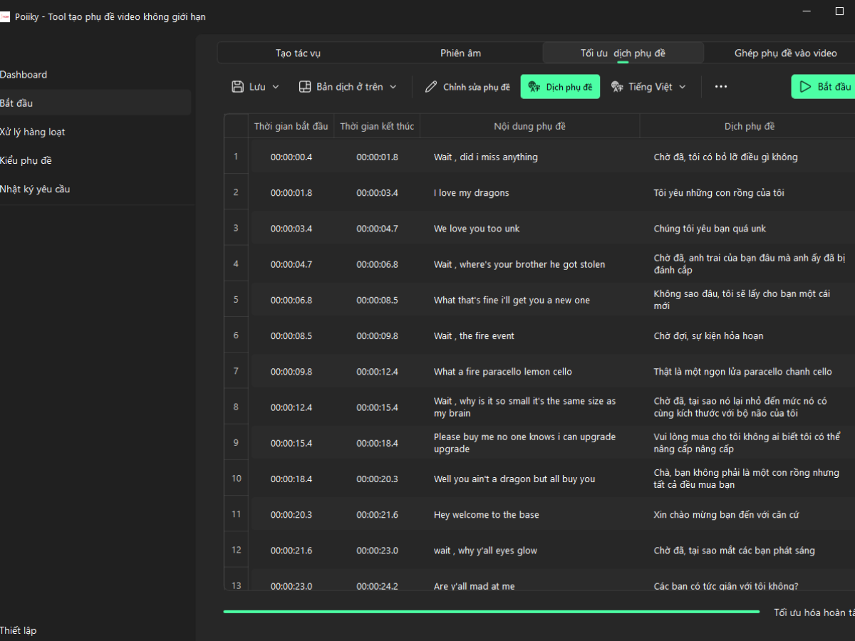 Tool Phụ Đề Video Thông Minh – Tự Dịch 100% Không Giới Hạn ( Vĩnh Viễn ) - Ảnh 5