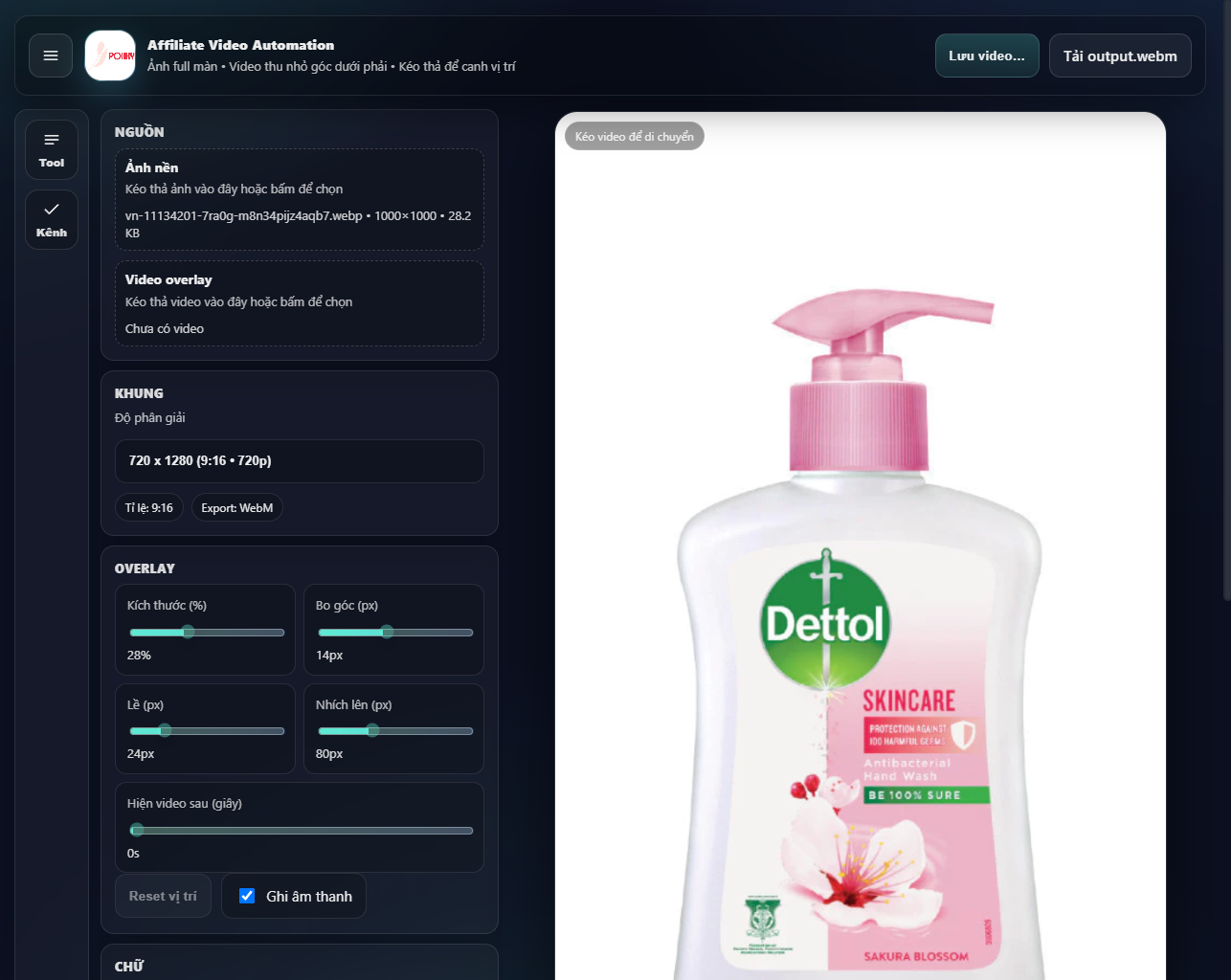 Tool Tạo Video Affiliate Không Giới Hạn Ra Đơn Mỗi Ngày (Vĩnh Viễn)